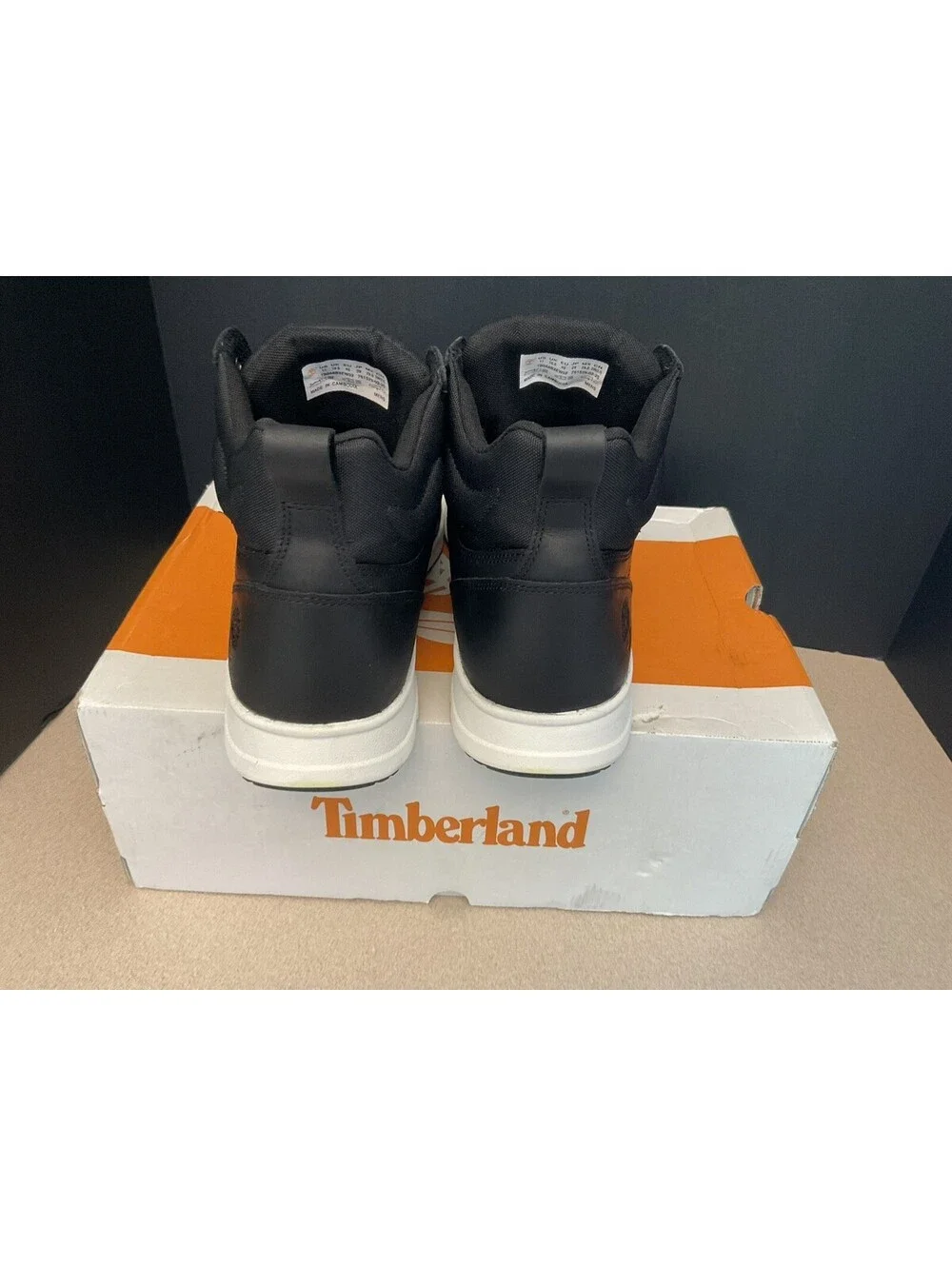 New!Mens Timberland PARKER STREET MID Black Full Grain Leather Boots. Size 11M.